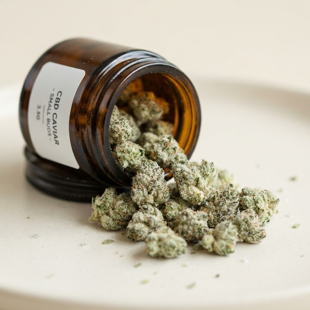 Caviar CBD Small Buds Cannatonic CRYO 15g — Detalhe · buds